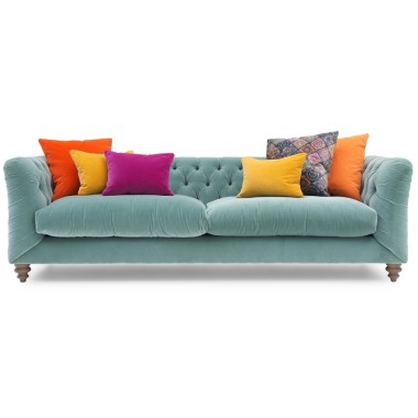 Dulwich Chesterfield Sofa in Velvet - Anna Morgan