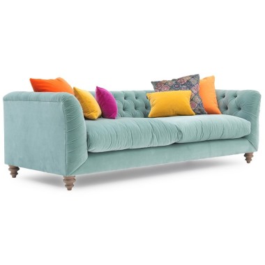 Dulwich Chesterfield Sofa in Velvet - Anna Morgan