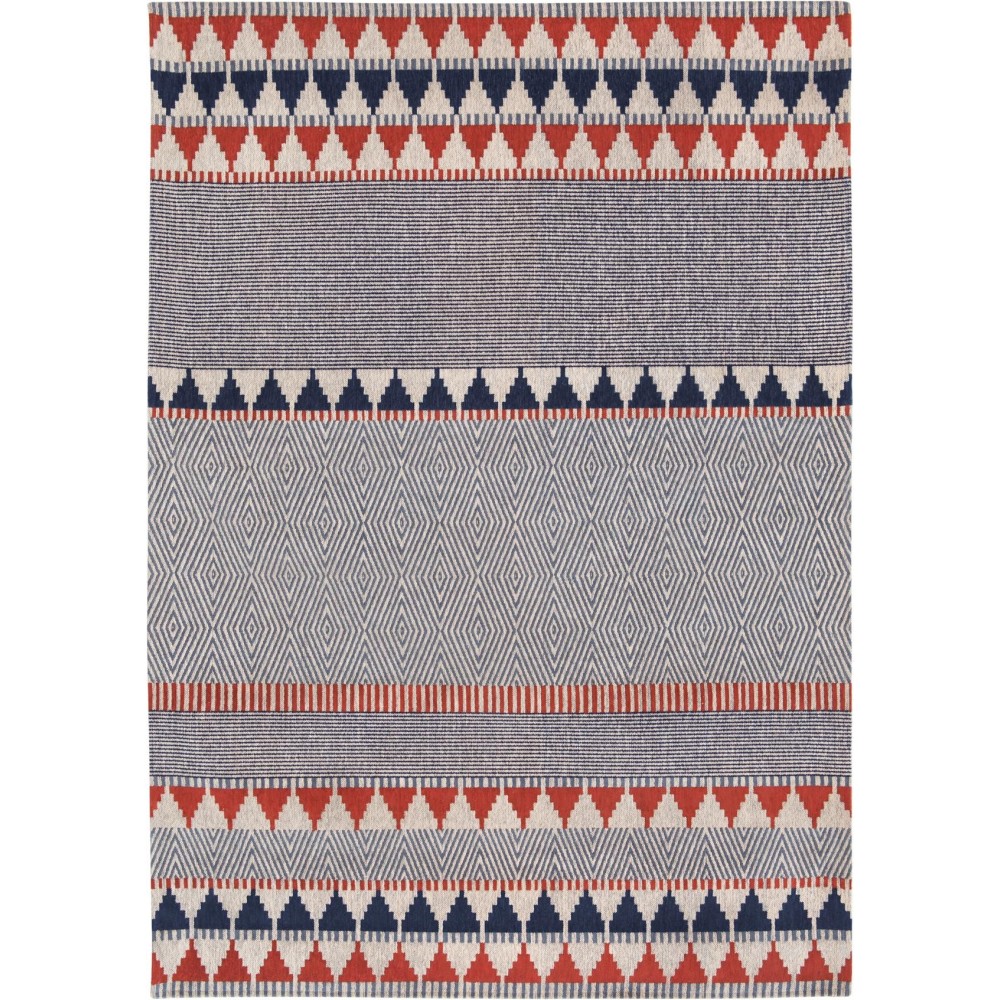 Villa Nova Tobi Rug - Indigo-Tabasco