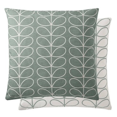 Orla Kiely Linear Stem Cushion - Duck Egg