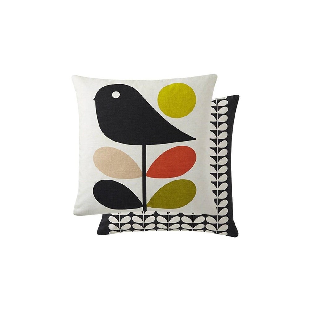 Orla Kiely Early Bird Cushion - Pale Rose