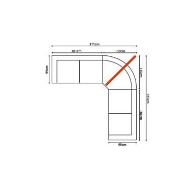 Dulwich Large Curved Corner Unit