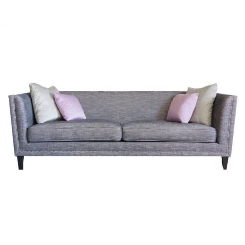 John Sankey Tuxedo Kingsize Sofa in grey fabric from Anna Morgan (London)