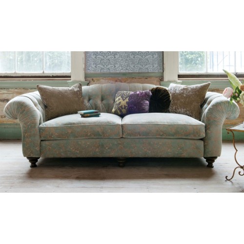 John Sankey Bloomsbury Grand Sofa in crushed velvet