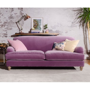 Notting Hill Large Sofa in Designers Guild Velvet from Anna Morgan (London)