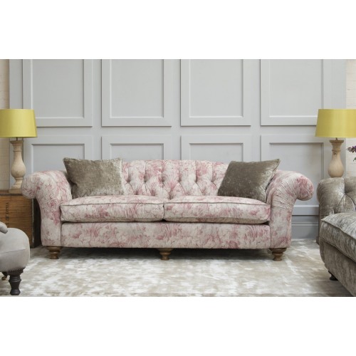 John Sankey Bloomsbury Grand Sofa in crushed velvet