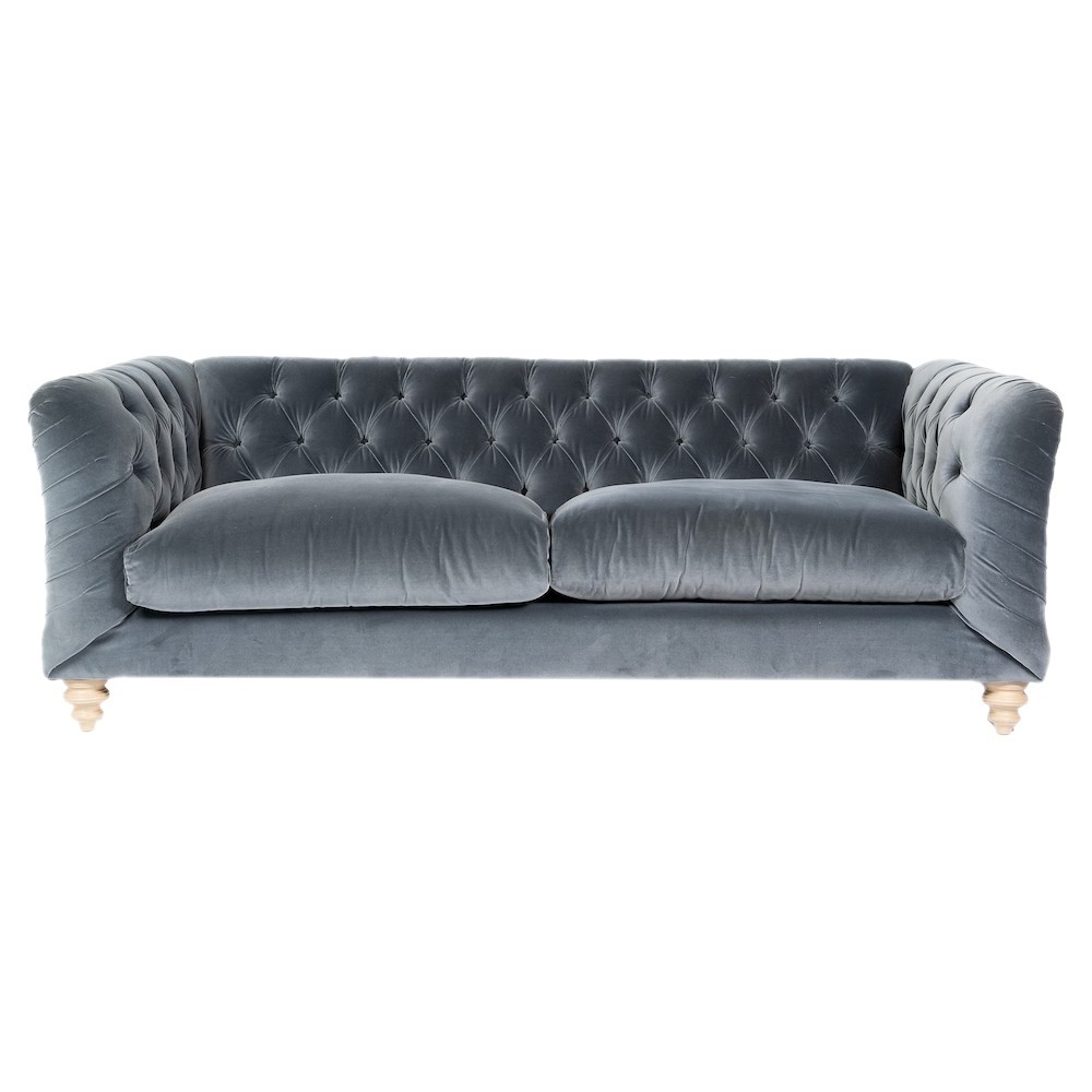 Dulwich Chesterfield Sofa in Velvet - Anna Morgan