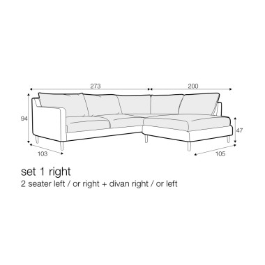 Shoreditch Corner Chaise Sofa 