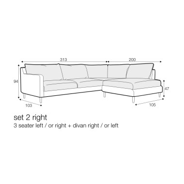 Shoreditch Corner Chaise Sofa 