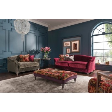 Kensington Extra Large Sofa in emerald velvet from Anna Morgan (London)