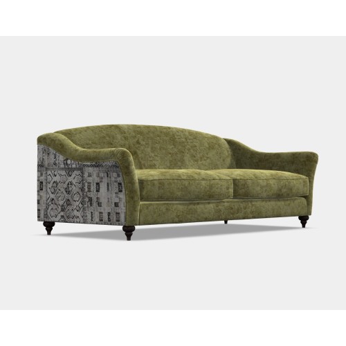 Kensington Extra Large Sofa in emerald velvet from Anna Morgan (London)