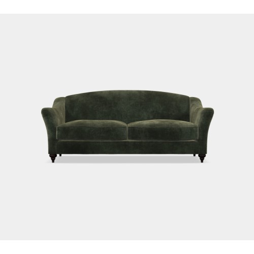 Kensington Large Sofa in Emerald velvet from Anna Morgan (London)